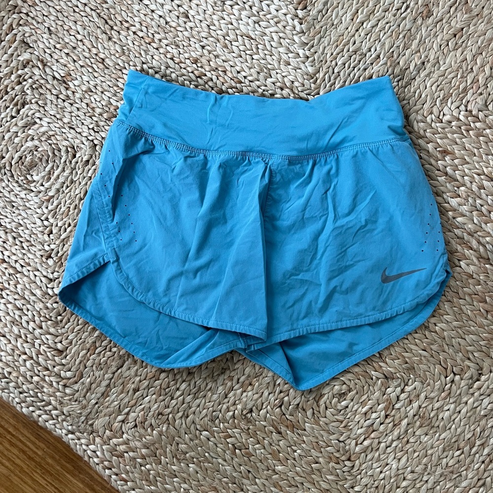 Nike Blue Athletic Shorts Moisture-Wicking Design